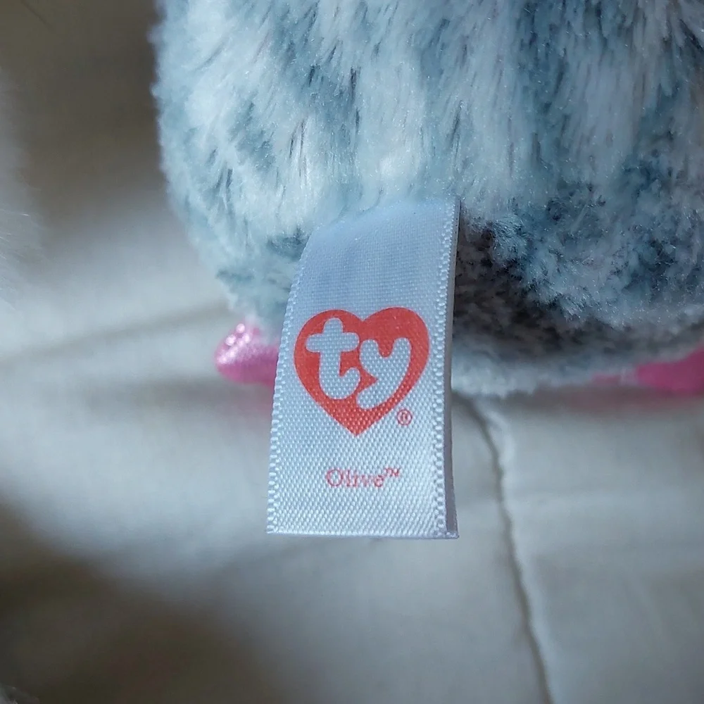 3 Beanie Boos, 2 Owls and a Platypus, "Olive, Austin and Petunia, VGUC - Picture 5 of 6